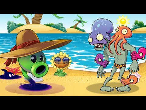 Plants Vs Zombies 2 Misión Lanzaguisante Sombrío - YouTube