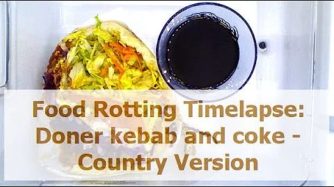 Food Rotting Timelapse: Doner kebab and coke - Country Version