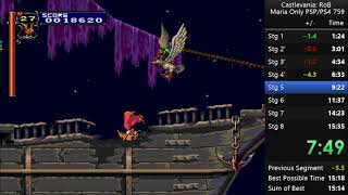 Castlevania: Rondo of Blood Maria Only Any% (PSP/PS4)