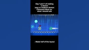 Day 1 part 1 of making a demon #gaming #geometrydash #viral #fyp #video #shorts #gdupdate #gd