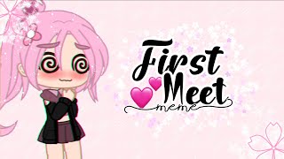 🔫💕First Meet Meme💕🔫 || ✨Sasusaku✨ || Gacha Club || Ocean Star