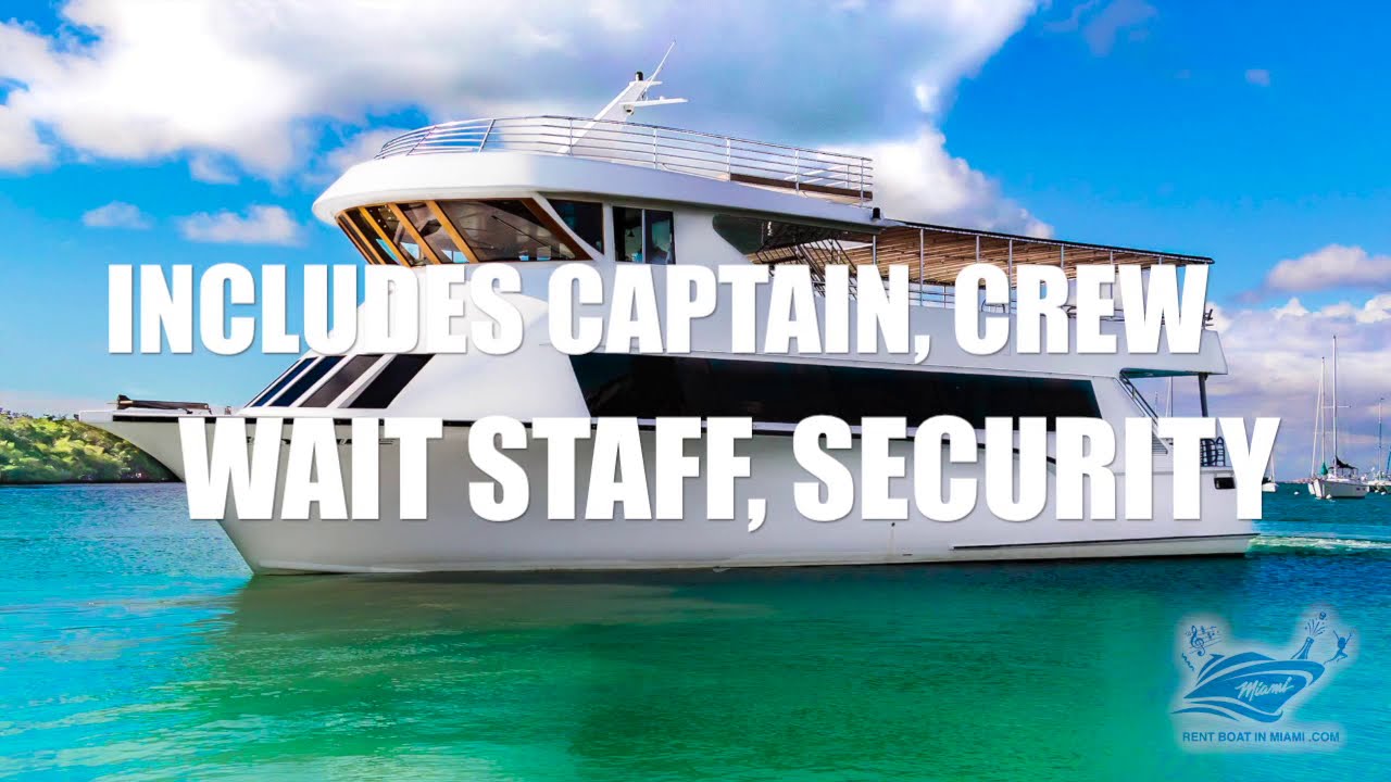 Miami Biggest Party Boat Rental 65 or 130 people BayRide Royale 786.686.2932
