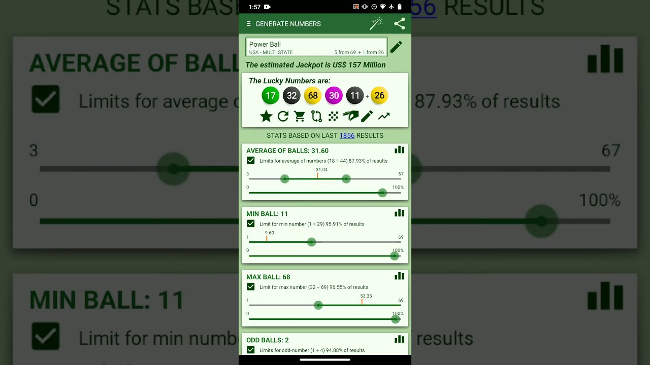 The app to generate lottery numbers and see statistics of results for 350 games around the world.