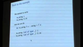 OUD 2012.  Pierre Chambart:  Experiments in Generic Programming.