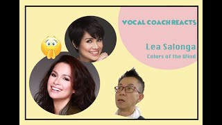 Vocal Coach Reacts to Colors of the Wind | Lea Salonga | Pocahontas |