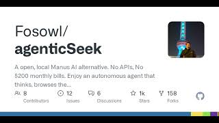 GitHub - Fosowl/agenticSeek: A open, local Manus AI alternative. No APIs, No $200 monthly bills. ...