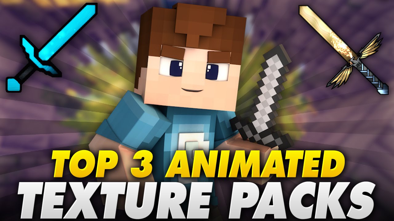 TOP 3 ANIMATED TEXTURE PACKS in MINECRAFT 1.7/1.8 | LetsPhil - YouTube