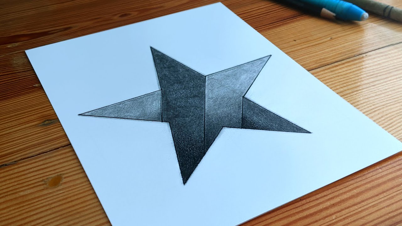 Drawing the “impossible” star #tiktokart #art #drawing #sketching #sta... |  TikTok