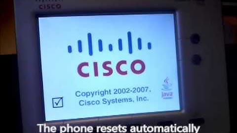Cisco 7945 / 7965 SIP upgrade video tutorial