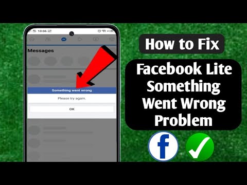 How to Fix Facebook Lite Something went wrong Problem | facebook lite ...