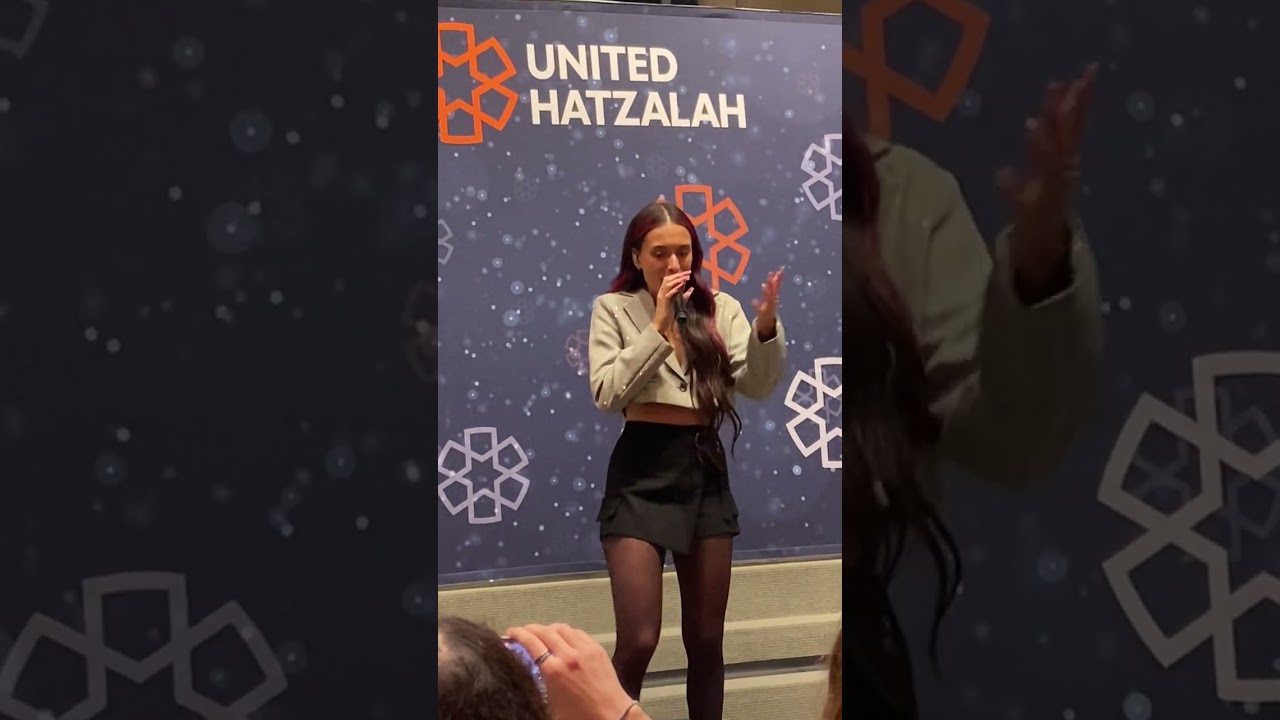 Eden Golan sings Hurricane at Temple Israel of Boston, October 30, 2025