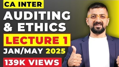 CA Inter Audit Demo Lecture 1 For Jan / May / Sep 25 Onwards By CA Neeraj Arora