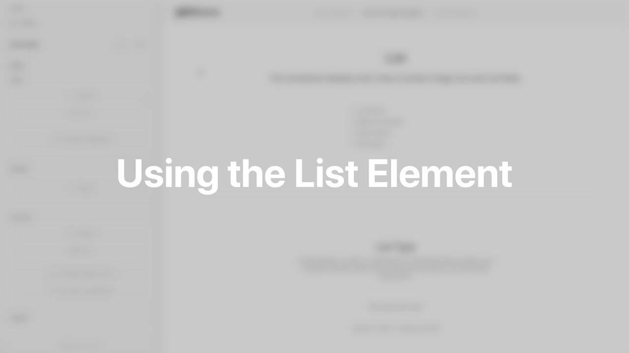 Using The List Element YOOtheme Documentation YouTube using-the-list-element-yootheme-documentation-youtube