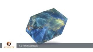 TS Pink Labradorite SoapRocks - Soap that looks like a Rock ~ 6 oz. Gem Rocks Birthstone Jabón