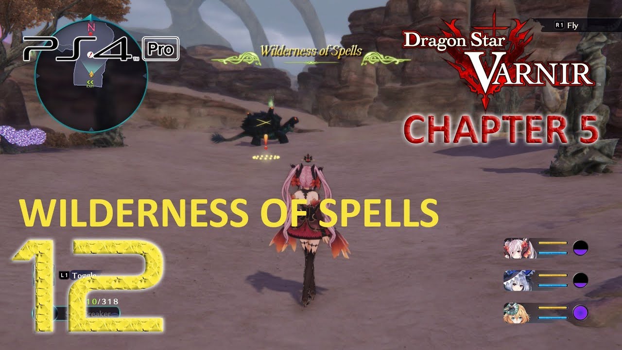 Dragon Star Varnir Walkthrough (English | Japanese Voice | Hard) Part 12 - Wilderness of Spells