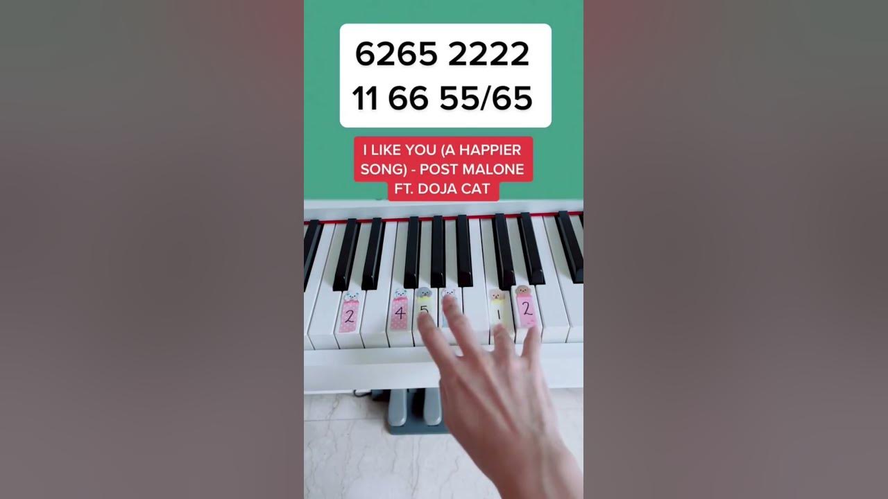 I Like You (A Happier Song) - Post Malone ft. Doja Cat (Piano Tutorial) #easypianotutorial #ilikeyou