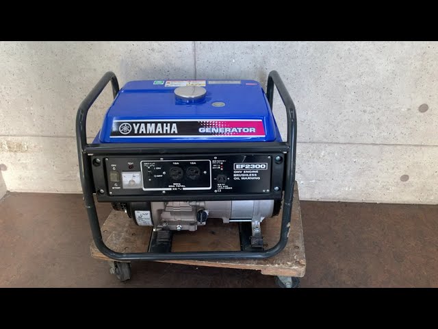 発電機 YAMAHA EF2300 ガソリン エンジン始動・動作確認OK