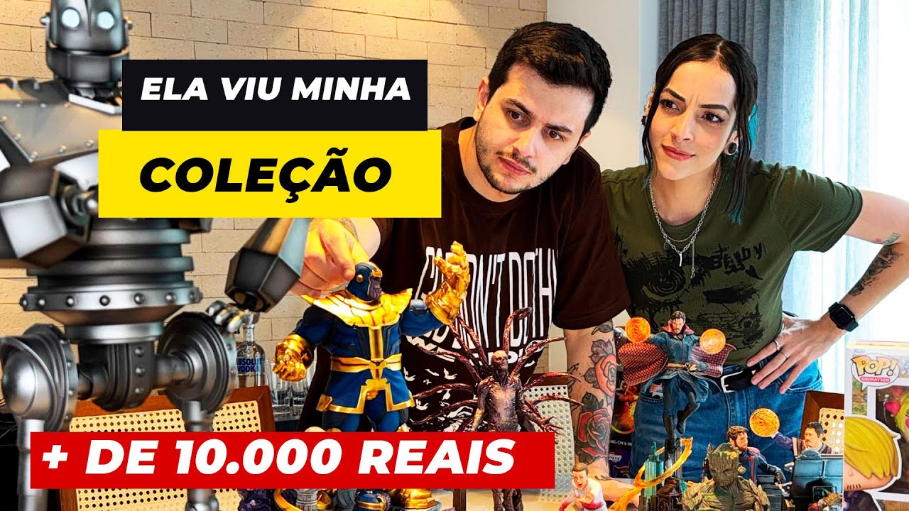MINHA NAMORADA VENDO QUANTO GASTEI NAS ACTION FIGURES! DETALHES