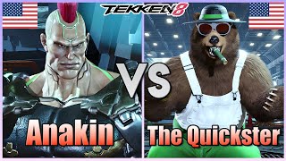 Tekken 8  ▰  Anakin (Jack 8) Vs The Quickster (Kuma) ▰ Player Matches!