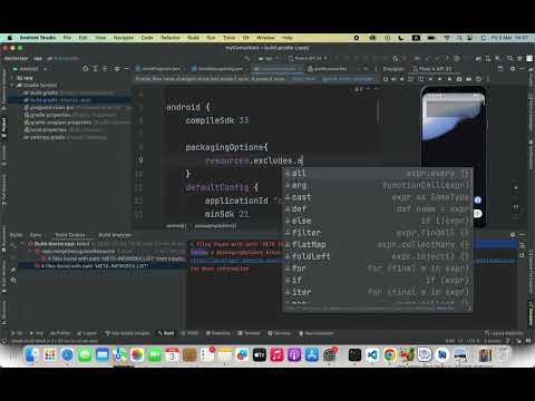 4 files found with path 'META-INF/INDEX.LIST'.Adding a packagingOptions block may help