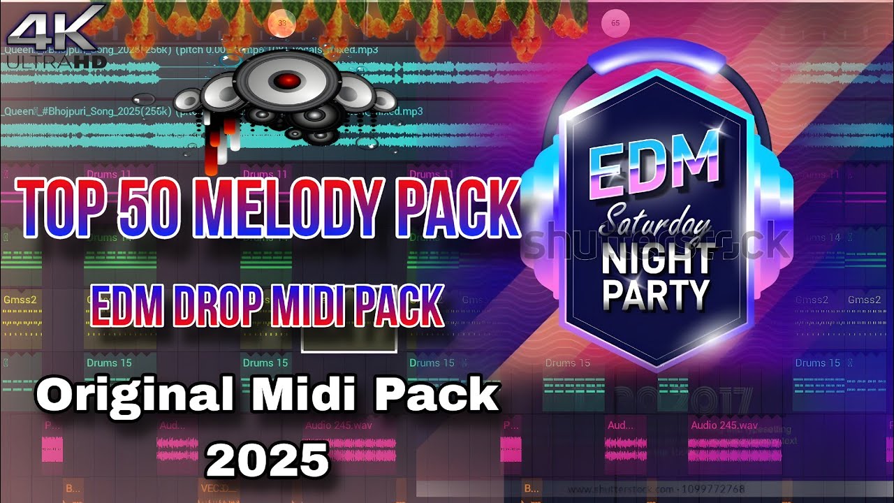 Edm Lead Melody Midi Pack 2025 | Edm Trance Midi Pack | Top 50 Edm Melody Pack Dj Chandu Bariha