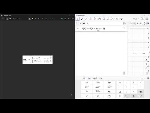 how to draw graph of piecewise function in Geogebra?