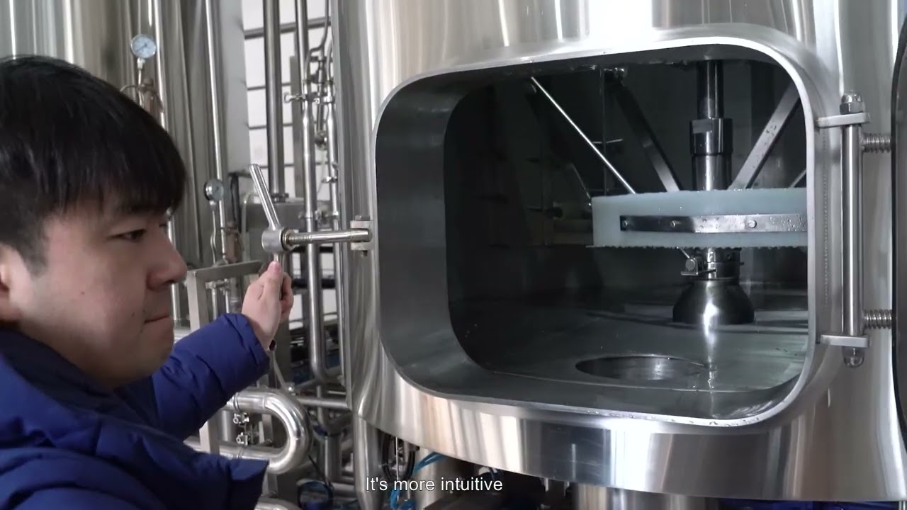 The CIP cleaning for Lauter tank