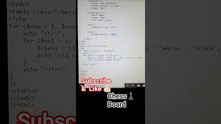 Chess♟️Board #html #css #php #code #song#xamppserver #music