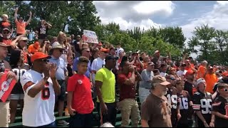 Browns Fans Show Up Loud at Training Camp - Sports 4 CLE, 7/30/21