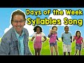 Days of the Week Syllables Song | Jack Hartmann | Syllable Song