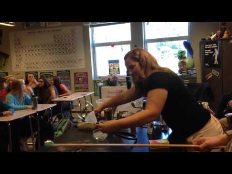 Burning Methane Bubbles