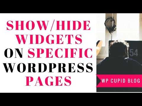 How To Show Or Hide Widgets On Specific WordPress Pages | Quick & Easy