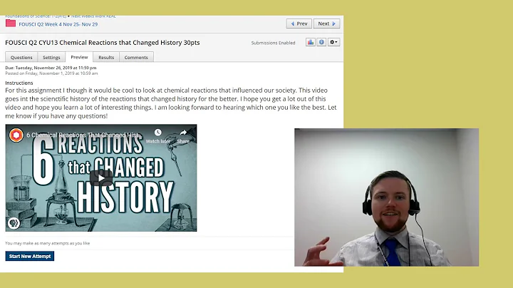 Chemical reactions that changed history video