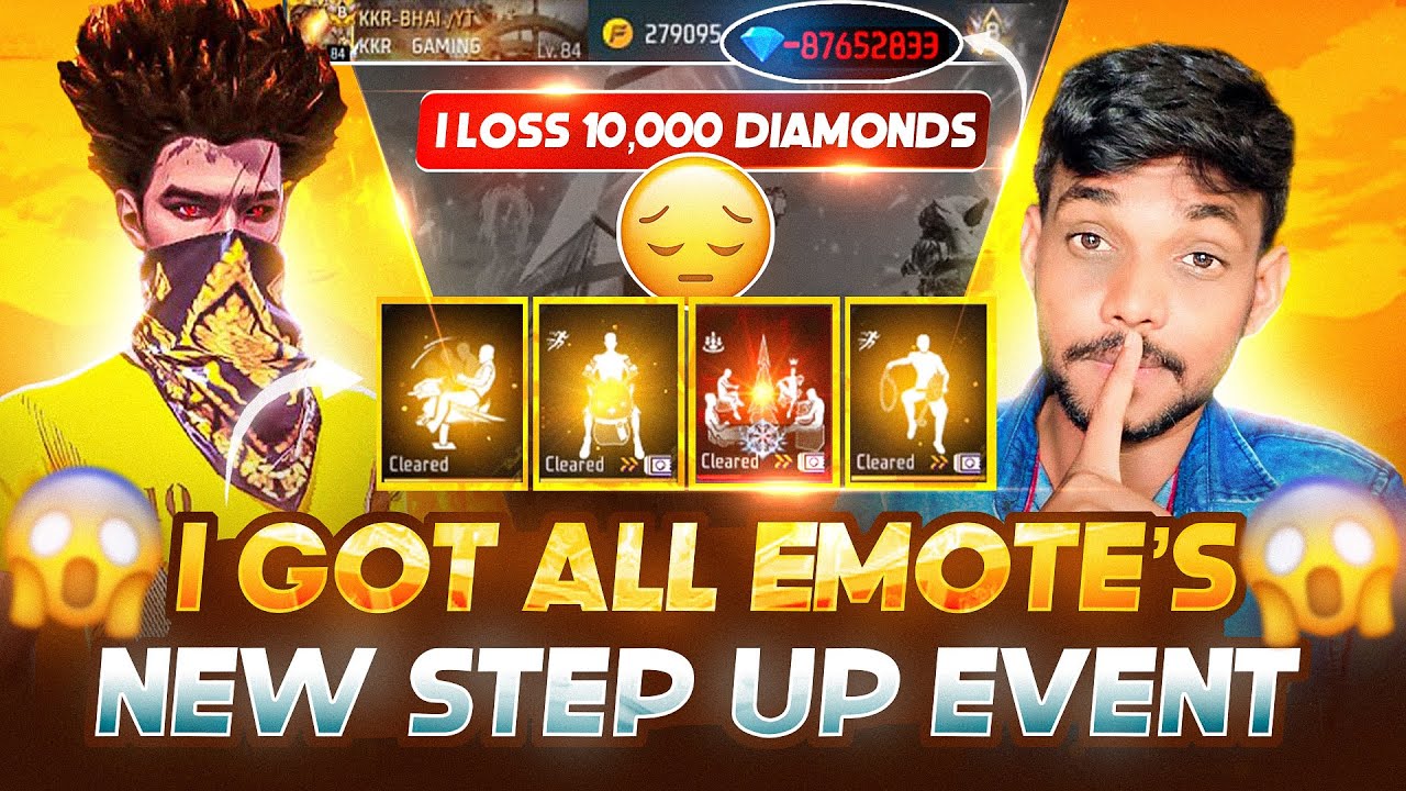 😱"STEP UP EMOTE'S 🤯 EVENT FREE FIRE 🔥|| A GOT ALL NEW EMOTE'S IN FREE FIRE  