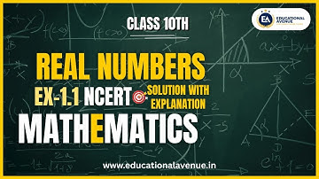 Class 10 Maths Real Numbers Ex 1.1 NCERT Solutions | Easy Step by Step Explanation #Class10Maths