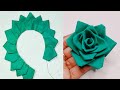 How to make fabric rose flower in just 5 minutes, Cloth Flower making, kapde ka phool banaye