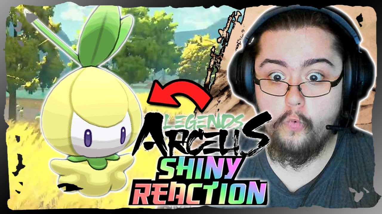 OUTBREAK SHINY PETILIL REACTION!!! (Pokemon Legends Arceus Shiny Reaction)