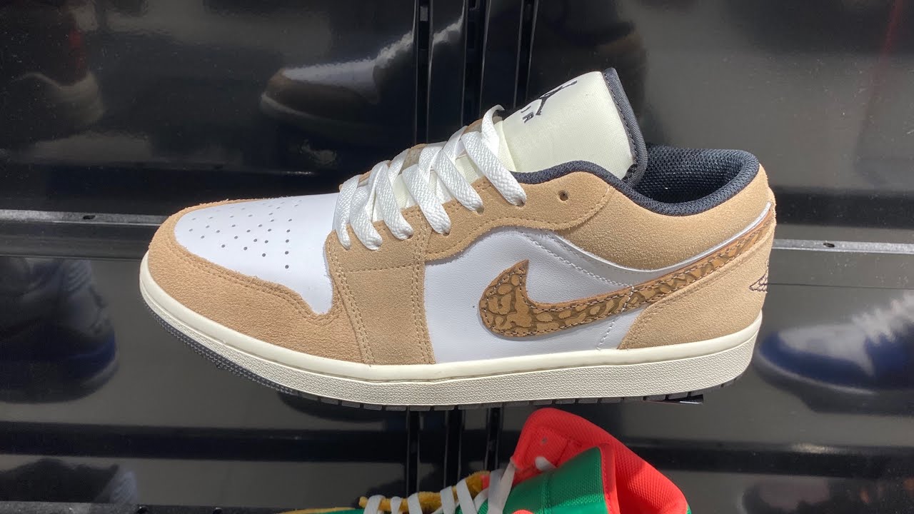 Size 15 Nike Air Jordan 1 SE Low Brown Elephant Men Basketball Shoes DZ4130-201 Air Jordan 1 Low SE “Brown Elephant” DZ4130-201 - SoleSnk main image 3