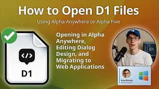 How to Open D1 Files (Alpha Anywhere or Alpha Five)