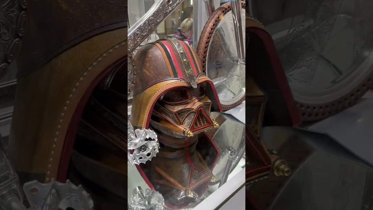 Amazing leather Darth Vader mask! Actual size.