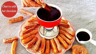How to make  perfect churros | Churros recipe with hot chocolate
