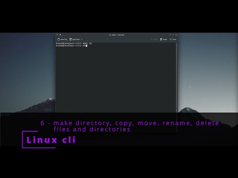 Linux CLI 6 🐧 make directory, copy, move, rename, delete files and directories