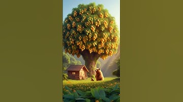 broken wooden treehouse on the ground 😱 #ai #shorts #shortsfeed #bear #mango