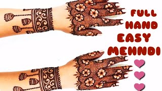 Simple Mehndi Designs for Hands - Gol Tikki Mehendi Design Tutorial 2020- Arabic Mehndi Back Hand ,