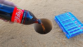 Experiment Coca Cola Zero And Mentos Underground