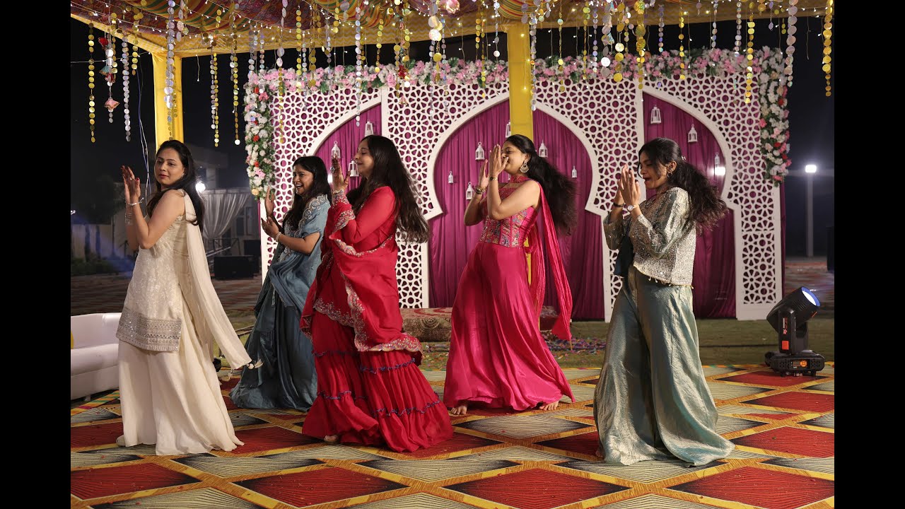 Bridesmaids sangeet dance. Jalebi Baby, Jhalla Wallah, Banthan Ke