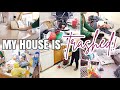 COMPLETE DISASTER 🤯 CLEAN WITH ME / MESSY HOUSE TRANSFORMATION / EXTREME SPEED CLEANING MOTIVATION