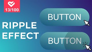 Celebrity Button Ripple Effect On Click With CSS & Vanilla JavaScript | Project #13 Wealth