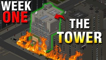 Escaping The Tower in Week One Mod! - Project Zomboid Build 42.13