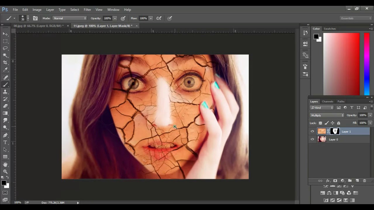 Line Art Effect Photoshop Tutorial : How to create invisible clothes using line art photoshop